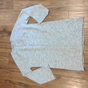 Salt and pepper tunic sweater